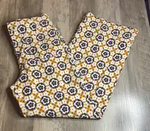 Maeve Anthropologie The Colette Mustard Floral Pants