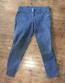 Ariat suede patch navy cropped size 28R Heritage pants