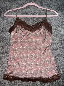 The Limited Brown Lace Cami Top