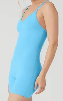 Alo Suns Out Blue Onesie XS Work Out Lounge Athleisure