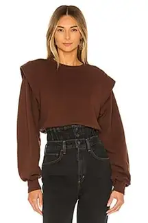 NWOT‎ AGOLDE 80's Sweatshirt in Pumpernickel Size Small