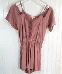 Junior’s Cold Shoulder Romper Size Small