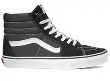 Vans  Sk8-Hi Black - Black - White boys size 3.5 women's size 5.5