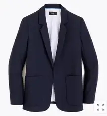 J.CREW Open-front Blazer Size 0 Navy Blue Preppy Career Wear Casual Work J3868