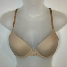 Intimates Beige Lace Padded Underwire Bra Size 34B