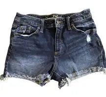 Universal Thread raw hem jeans shorts size 2/26R distressed