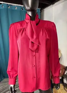 Doncaster blouse vintage Blouse Long Sleeve Button long Sleeve Size M