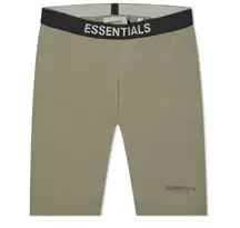 Essentials Fear of God biker shorts olive green