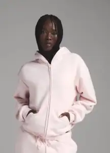 SKIMS Pink Zip Up Hoodie S