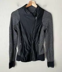 Lululemon Emerge Renewed Herringbone Zip Up Jacket