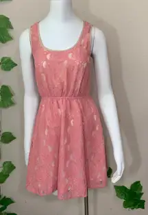 Flying Tomato Anthropologie  Pink Lace Dress