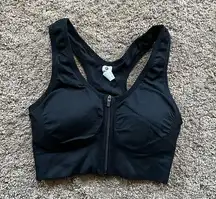 90 Degrees By Reflex Zip Front Padded Sports Bra