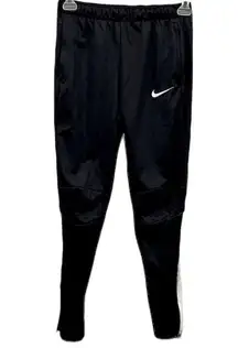 Nike  Black Dri Fit Zip Ankle Tapered Soccer Pants With Pockets Womens Small