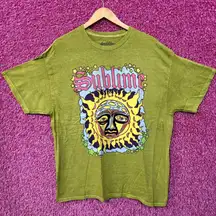 Sublime 40 oz to Freedom Celestial Sun Long Beach Ska Rock Tee L 