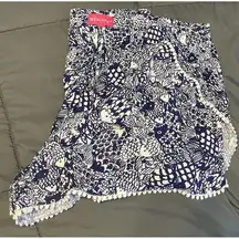 Lilly Pulitzer For Target Women Blue White Shorts 2X