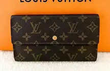 Louis Vuitton  Porte Tresor Monogram Trifold Long Wallet MI0960