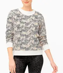J. Crew Zebra Print Pullover Sweatshirt