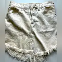 Cream/Natural Jean skirt 25