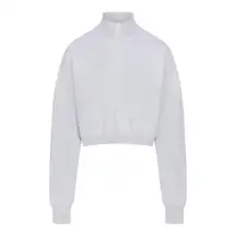 SKIMS Fleece Quarter-Zip Cotton Classic Pullover