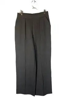 H&M Gray Flare Leg Pleated Business Attire Dress Pants Trousers Women Sz M