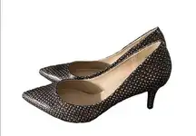 Nine West Evermoreo Pointed Toe Snake Print Heels/Pumps