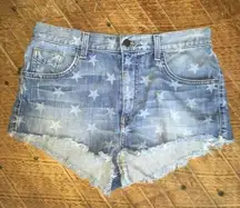 Van x Jesse Jo Star cutoff size 9 denim high waist shorts