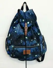 Victoria’s Secret PINK galaxy space stars drawstring backpack book bag