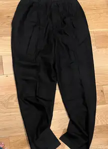 Classiques Entier‎ Black linen Trousers 10