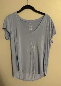 American Eagle blue soft and sexy t