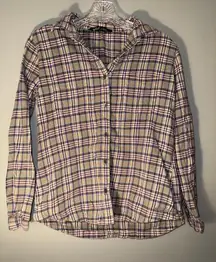 Woolrich plaid casual flannel button down long sleeve small #722