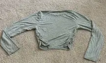 Gray Cropped Long Sleeve 