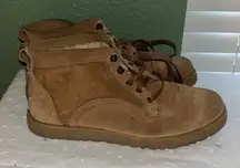 UGG short ankle boots • Sherpa lining • camel shade of brown