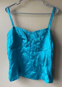 Vintage Anne Klein Silk Cropped Cami Women's Size 12 NWT
