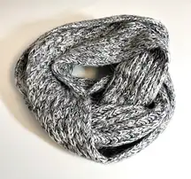 Scotch‎ & Soda Rock Noir Chunky Knit Wool Infinity Scarf