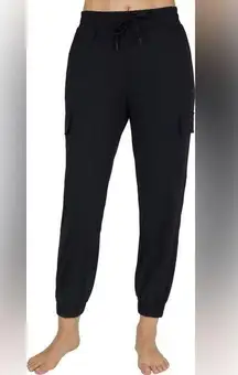 Women’s YOGALICIOUS Lux Aviator Cargo Joggers Pants Black Size M