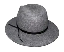 San Diego Hat Co Wool Fedora Hat Grey Black Band Women One Size