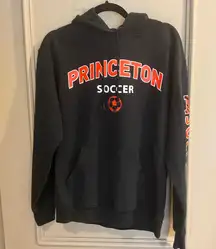 Princeton University Soccer sweatshirt hoodie Black Orange Champion Size Medium Set of 2