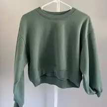 ZARA Cropped Crewneck Sweatshirt