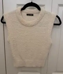 Cropped Fuzzy Sweater