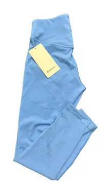 Lululemon Wunder Under SmoothCover High-Rise Tight 25" Pool Blue Size 8 New