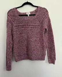 Milly April Knits Claudia Melange Pullover Sweater in Multi Small