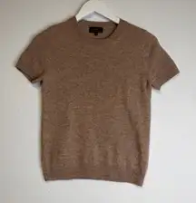 Quince 100% Mongolian Cashmere Tan Sweater Shirt