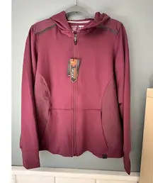 NWT 5.11 Tactical Women's Selma Full Zip Hoodie in Burgundy women’s size Large