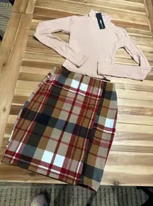 NWT fashion nova outfit (skirt & cropped long sleeve)