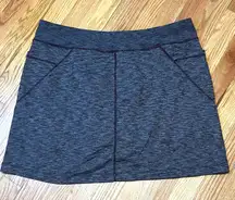 Athleta Skort Skirt with Built in Shorts Activewear Heathered Gray XL