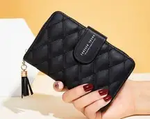 Wallet for Women Snap Closure Bifold Wallet for Girls Credit Card Holder Coin Purse Clutch Wristlet