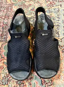 FINAL PRICE BZEES Jelly Black Wedge Women’s Sandal