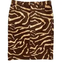 LRL Ralph Lauren denim animal print skirt, size 10, excellent condition