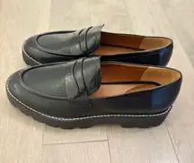 Black loafers 