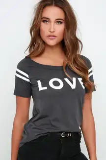 Mineral Wash Grey cutout tee